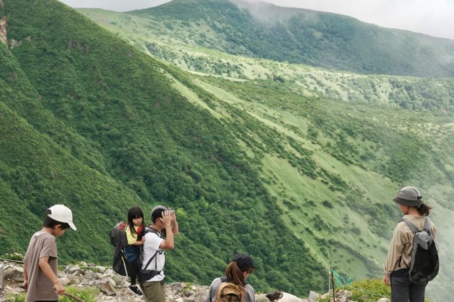 みんなで親子登山